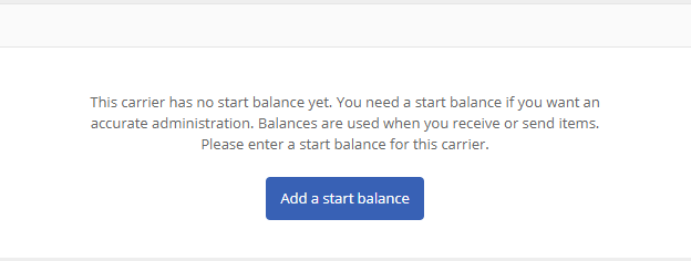 Add start balance