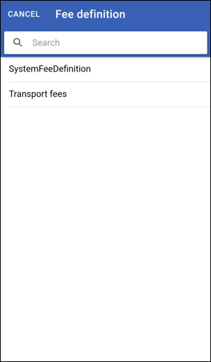 App fees select definition