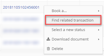 Find related transactions